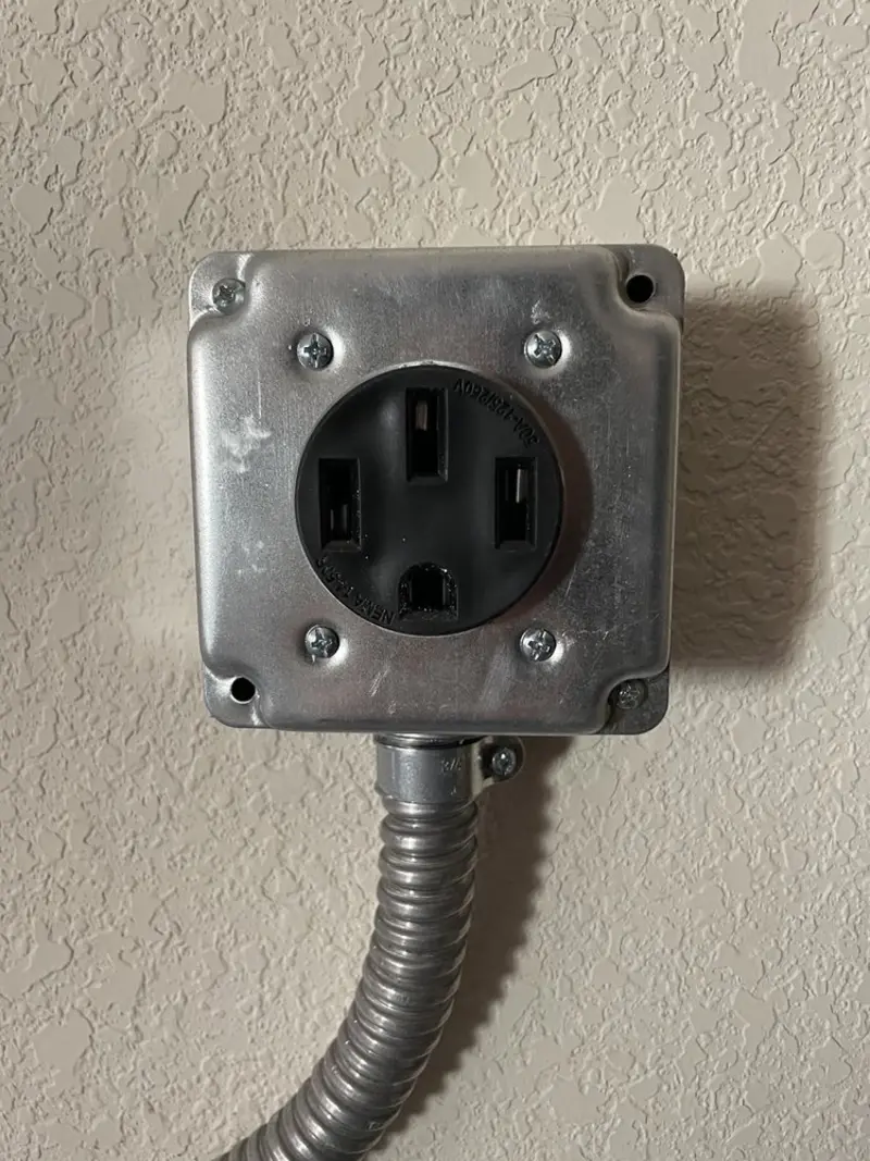 NEMA 14-50 outlet installed for Smart Home Electrical in Pine Level